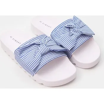 Dámské oblečení Sinsay - Stripe slider sandals - bílá - 976EI-00X - 976EI-00X-36