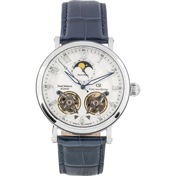 Hodinky Carl von Zeyten CVZ0054SLS Murg Automatic Moon Phase Limited Edition 46mm 5ATM