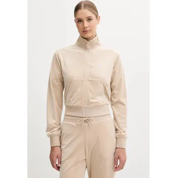 Dámská móda Velurová mikina Guess COUTURE V3BQ22.K0232 béžová 80X, vel. S