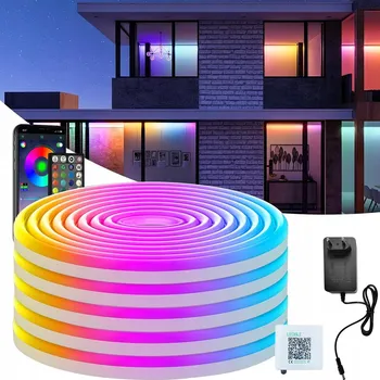 LED osvětlení LED pásek 15M RGB 5050 DÁLKOVÝ OVLADAČ APLIKACE Bluetooth SADA 24V 72LED/m