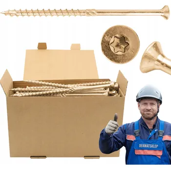 Spojovací materiál TESAŘSKÉ VRUTY DO DŘEVA 8x360 KÓNOVÝ TORX 50 Ks WCS-08360 AZMET