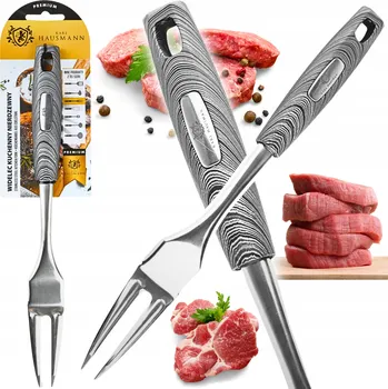 Příbor Kuchyňská vidlička na maso z nerezové oceli 32,5 cm