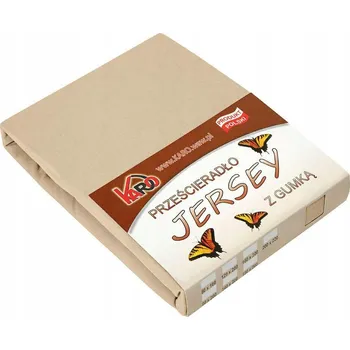 Prostěradlo Prostěradlo jersey s gumou 160x200 béžové 009 gr