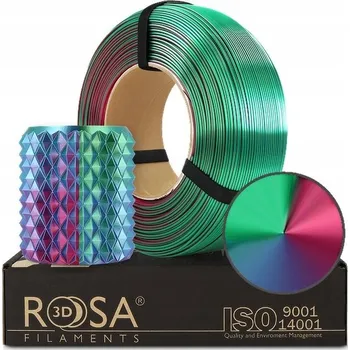 Filament Náplň do 3D tiskárny PLA filament Magic Silk Rosa3D Aurora 1 kg