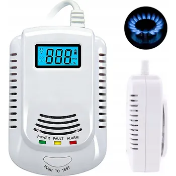 Zabezpečovací technika Detektor Oxidu Uhelnatého Senzor plynu s certifikací, 110dB LCD