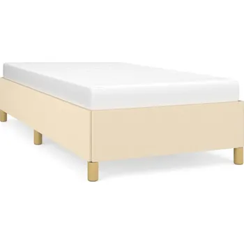 Postel Rám postele krémový 203 x 83 x 35 cm, vhodný matrace 80 x 200 cm