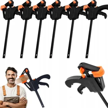 Truhlářská svěrka SVĚRKA TRUHLÁŘSKÁ JEDNORUČNÍ UPEVŇOVACÍ DRŽÁK, ROBUSTNÍ 10 Ks