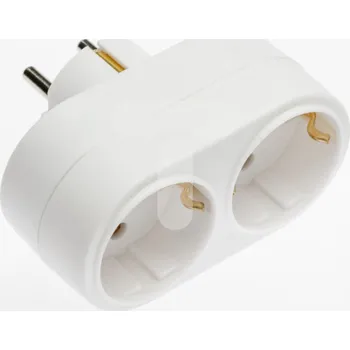 Elektrická zásuvka GTV Schuko 2x 2P + Z Plug-in Branch (AE-SC0102-00)