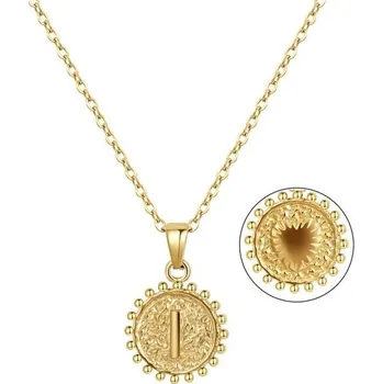 Náhrdelník Zlatý náhrdelník Joo&Rind s iniciálami pro ženy, personalizované náhrdelníky s písmeny A-Z z