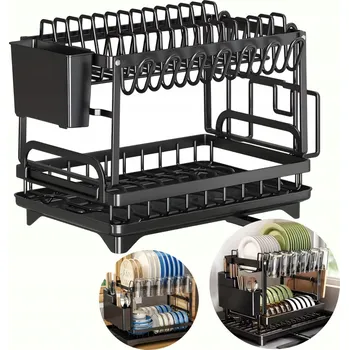 Odkapávač na nádobí ODKAPÁVAČ NA NÁDOBÍ, ČERNÝ SUŠÁK S PŘÍSLUŠENSTVÍM