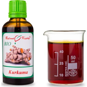 Doplněk stravy Bylinné kapky s.r.o. Kurkuma BIO - bylinné kapky (tinktura) 50 ml