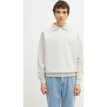 Pánská mikina Bavlněná mikina Drôle de Monsieur Le Polo Drôle, S, šedá, 09X