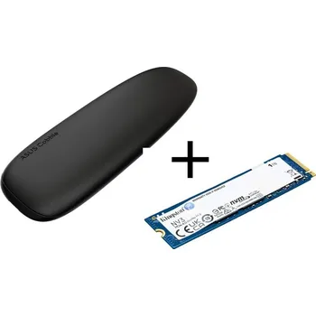 Počítač Externí rámeček Asus Cobble case + 1TB SSD Kingston NV3 - černý