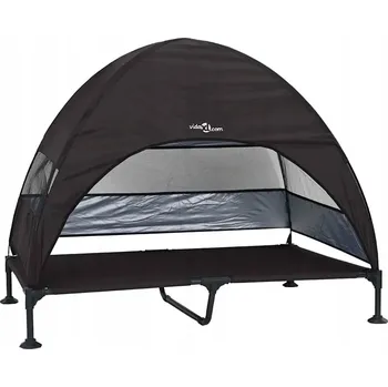 Pelíšek pro psa Pelíšek pro psy s odnímatelnou střechou 127 x 81 x 108 cm, černý