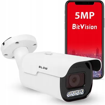 IP kamera BLOW 5MP MOTOZOOM s 5x zoomem POE Kovová, IR přísvit 40m