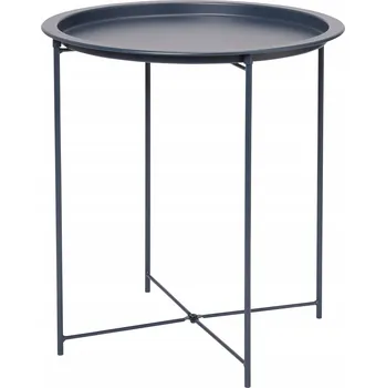 Konferenční stolek Stolek Kingfisher kulatý 47 x 47 x 50 cm, odstíny tmavě modré