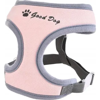 Postroj pro psa Barry King Postroj pro psa 28 - 41 cm šedý růžový