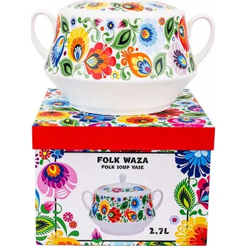 Polévková mísa Folk Łowicz Łowica Velká 2,7 L Jídelní