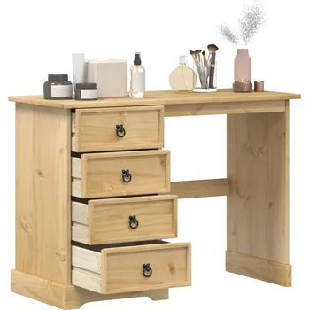 Toaletní stolek vidaXL Toaletní stolek Corona 104 x 47 x 75 cm masivní borové dřevo