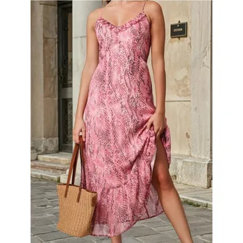 Dámská móda Sinsay - Midi šaty na ramínka - vícebarevná - 629FI-MLC - 629FI-MLC-M