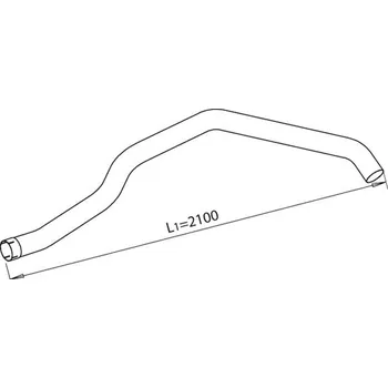 Výfukový systém Výfuková trubka DINEX 48111