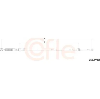 Tažné lanko, ruční převodovka COFLE 2CB.TY001