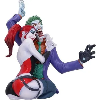 Zahradní dekorace Busta Jokera a Harley Quinn s motivem Nemesis Now, zboží z komiksů DC, zboží z Batmana