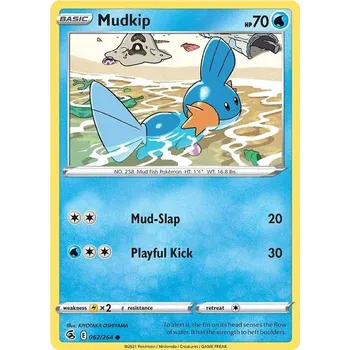 Sběratelská karetní hra Mudkip 062/264 - Fusion Strike Typ karty: Non-Holo