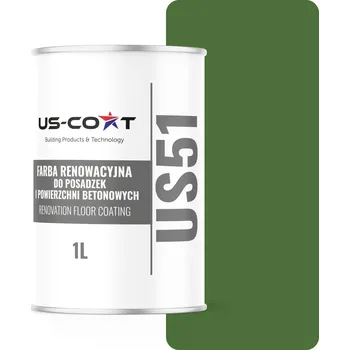 barva na zeď Barva na betonu US-Coat 1 l RAL6010 LESK PRO MALOVÁNÍ BETONOVÝCH POVRCHŮ, polomatná