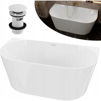 LAVITA FOR YOU LUMIO WALL volně stojící vana 150x75cm k postavení ke zdi