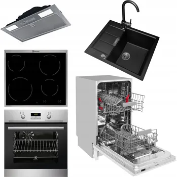 Mikrovlnná trouba SET VESTAVNÝCH SPOTŘEBIČŮ ELECTROLUX, WHIRLPOOL, FRANKE