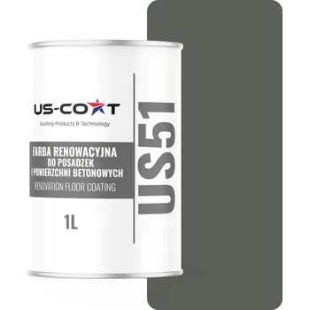 barva na zeď Akrylová Barva na betonu US-Coat 1 l RAL7009 LESKLÁ PRO NÁTĚR BETONOVÝCH POVRCHŮ polomatná