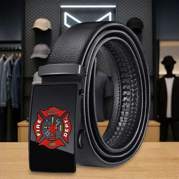 Opasek Opasek s automatickou sponou FIRE DEPT – černý, ratchet