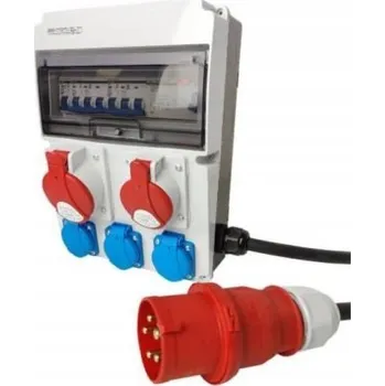 Rozvaděč Staveništní rozvaděč JUN-S/FI 1x32A 1x16A 3x230V s kabelem IP44 DOKTORVOLT