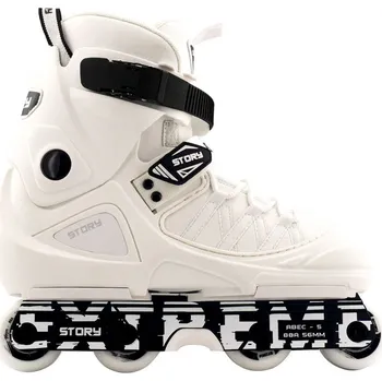 Kolečkové brusle Kolečkové Brusle Agresivní Story Inline Aggressive Skates Bílá 44