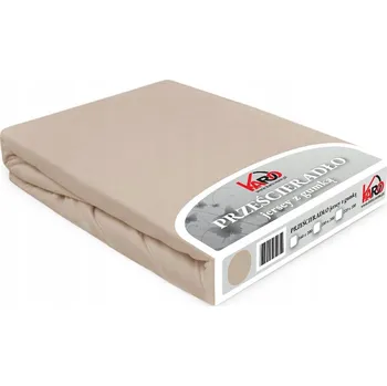 Prostěradlo Prostěradlo jersey s gumou 160x200 béžové Constance KARO