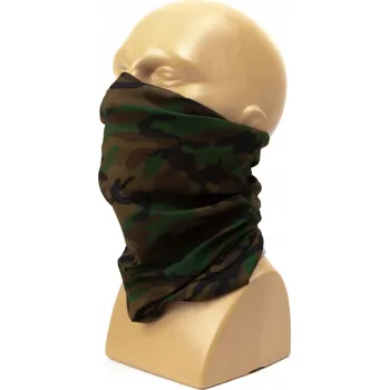 Nákrčník Nákrčník Neck Safe bezešvý 48×24 cm Camo woodland 1 UNI