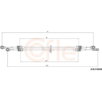 Převodovka Tažné lanko, ruční převodovka COFLE 92.2CB.FO020