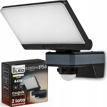 Venkovní osvětlení Venkovní nástěnné svítidlo Smartled černé, integrovaný LED zdroj 44 W