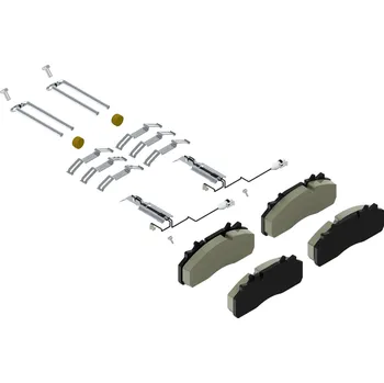 Brzdová destička Sada brzdových destiček, kotoučová brzda WABCO 12999791