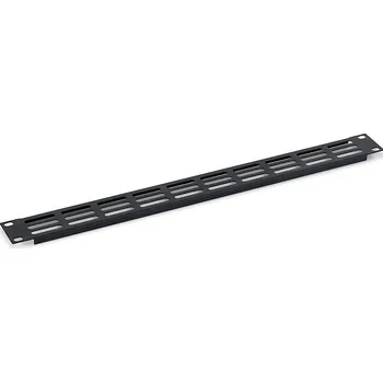 Rozvaděč TRITON 19" záslepka 1U perforovaná oválem 36 x 6 mm, černá