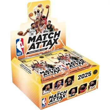 Sběratelská karetní hra 2025 Topps NBA Match Attax Power Pack Box