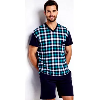 Pánské pyžamo Pánské Pyžamo Krátké FOLTÝN PK 437 Velikost: M