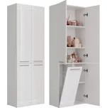 Koupelnová skříňka TopEshop bílá 60x30x174 cm