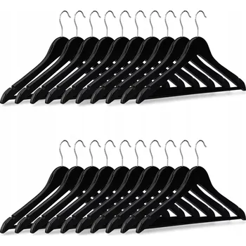 Ramínko Šatní ramínko dřevěný Relaxdays černý