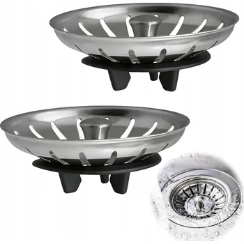 sítko a zátka do dřezu SÍTKO do dřezu dřezové výlevky zátky sifonu stříbrné IKEA TEKA FRANKE 2ks