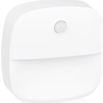 Noční světlo 3 ks 1W LED noční světlo se senzorem pohybu PIR, 6 LED diod, bílé, do koupelny