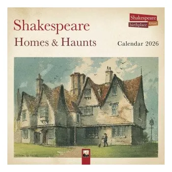 Kalendář Shakespeare Birthplace Trust: Shakespeare Homes and Haunts Wall Calendar 2026 (Art Calendar) (Kalendář)