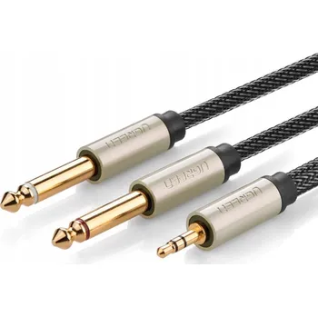 Audio kabel Kabel Ugreen AV126 2x jack (6,3 mm) - minijack (3,5 mm) 2 m