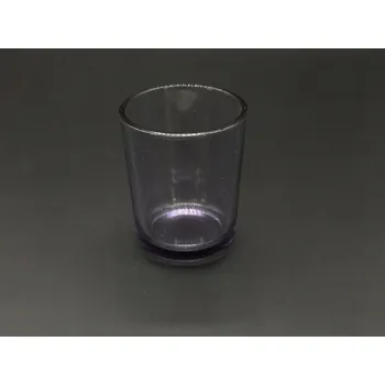 Dóza na potraviny Skleněná dóza na svíčky. Barva: fialová. 65x55mm 90ml